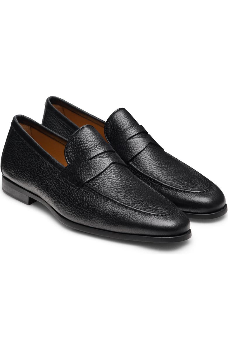 Magnanni Diezma II Penny Loafer, Main, color, Black