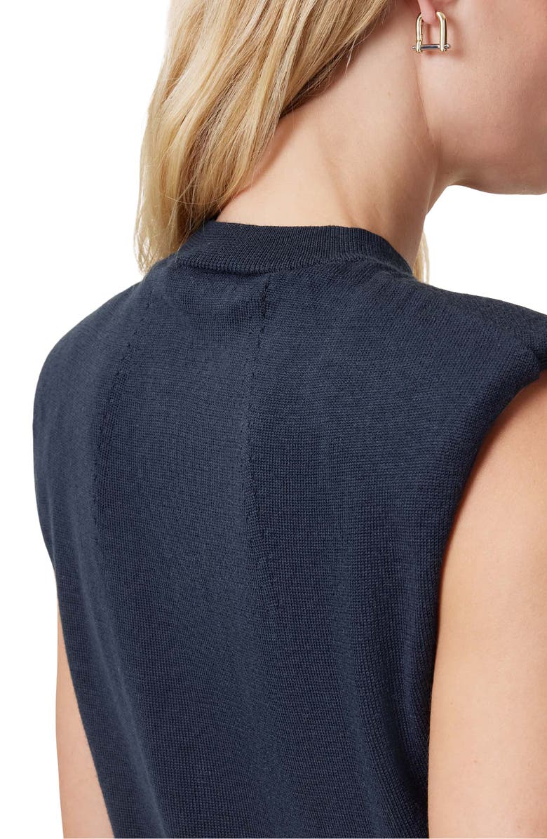 AllSaints Kayla Cap Sleeve Merino Wool Sweater, Alternate, color, Ink Blue