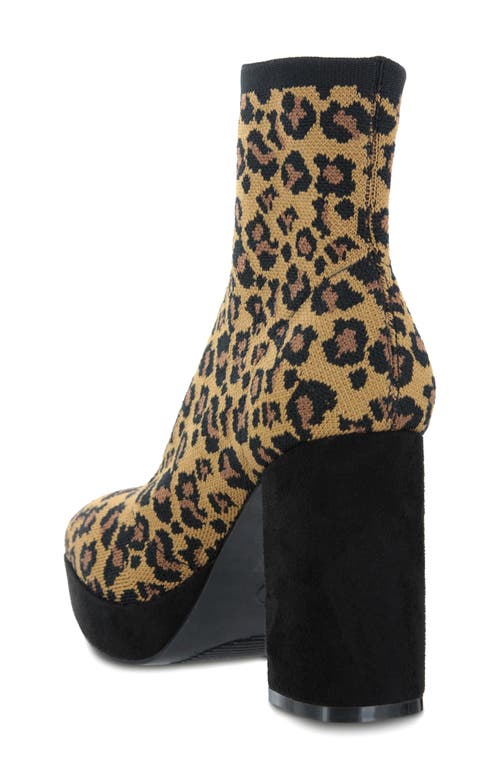 Mia Candra Platform Boot In Animal Print