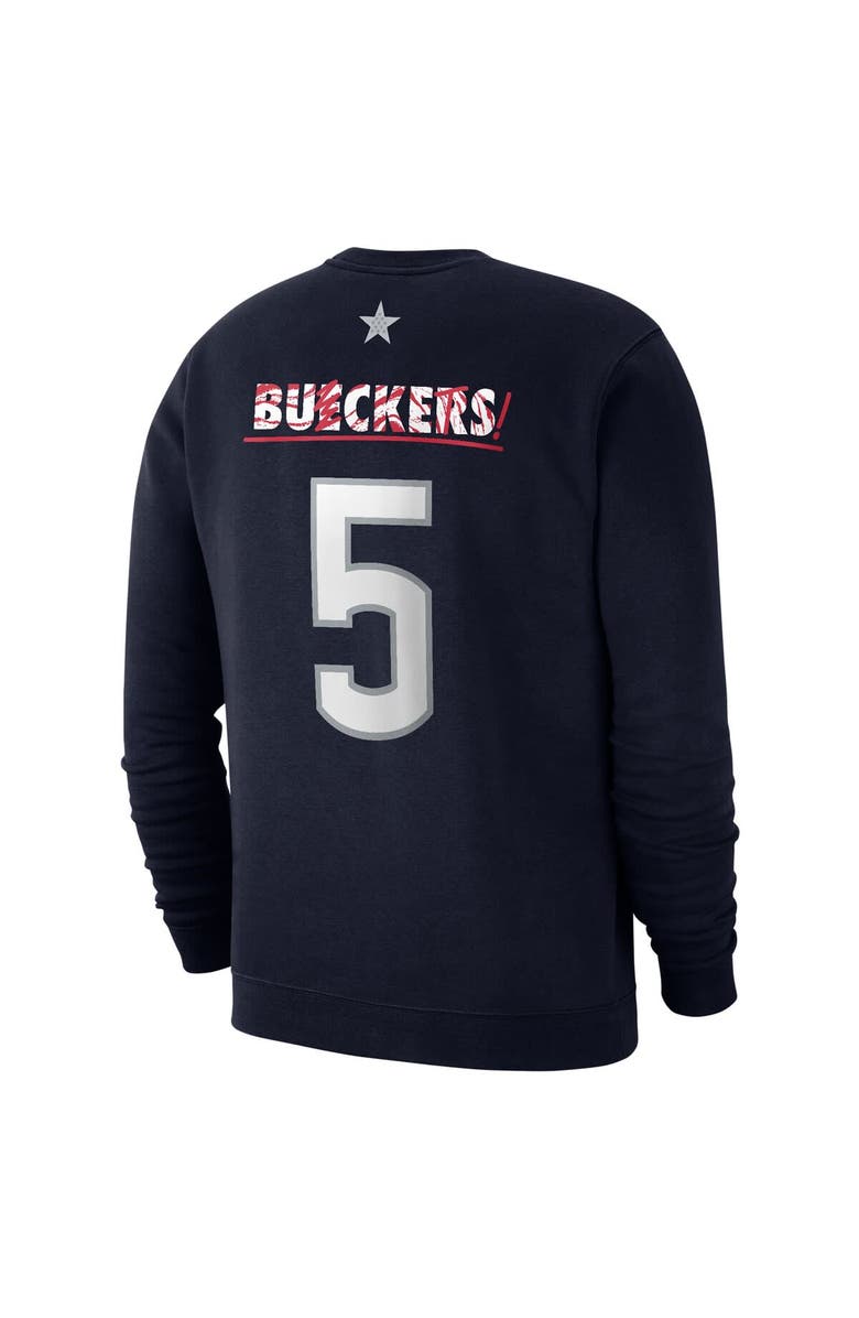 Nike Unisex Nike Paige Bueckers Navy UConn Huskies Player Name & Number Buckets Club Fleece Sweatshirt, Alternate, color, 