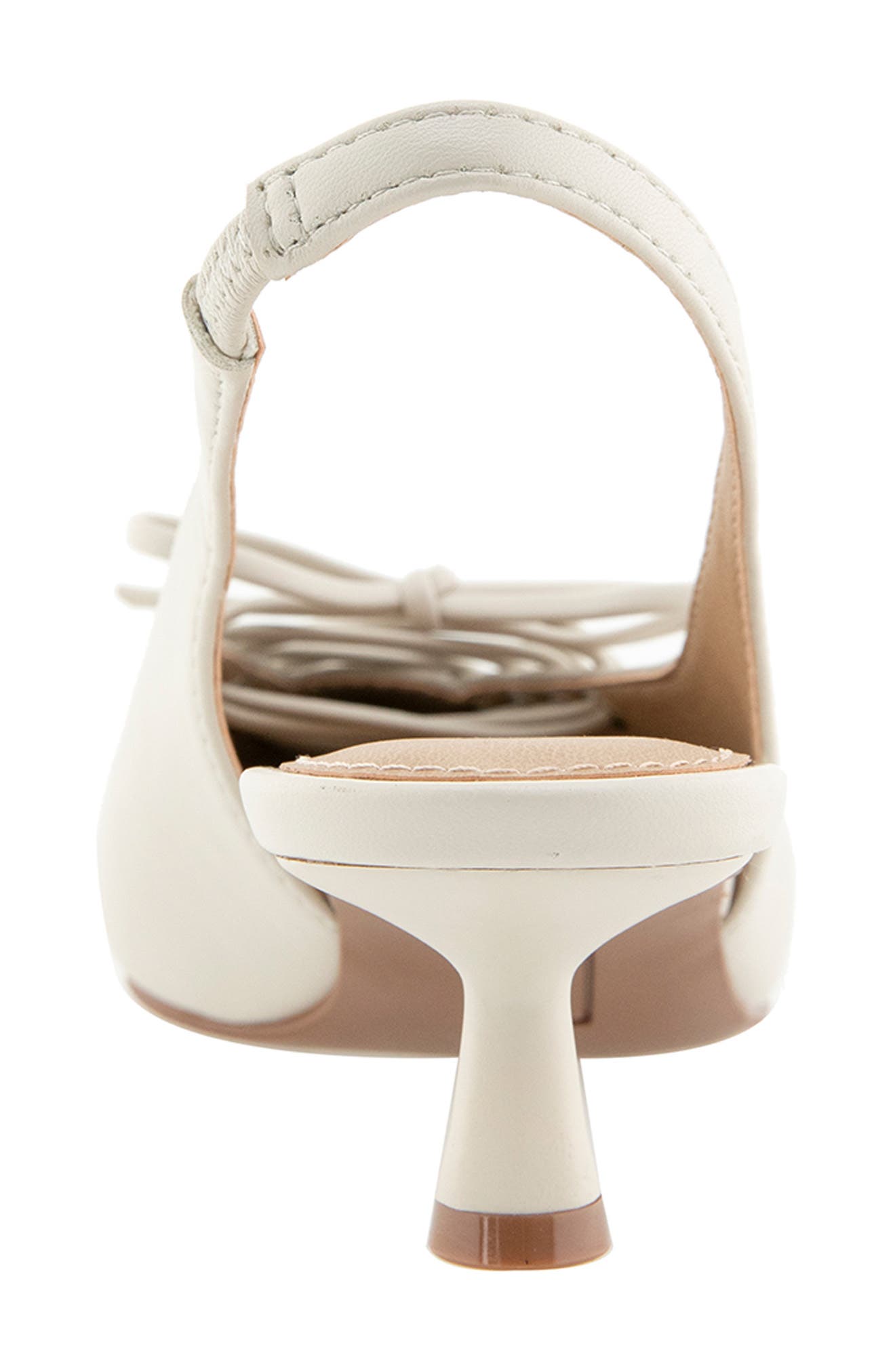 Esprit Paulina Slingback Kitten Heel Pump, Alternate, color, Ivory Pu