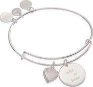 Alex and Ani Wild At Heart Duo Charm Bangle Bracelet
