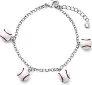 Lily Nily Kids' 3D Baseball Charm Bracelet