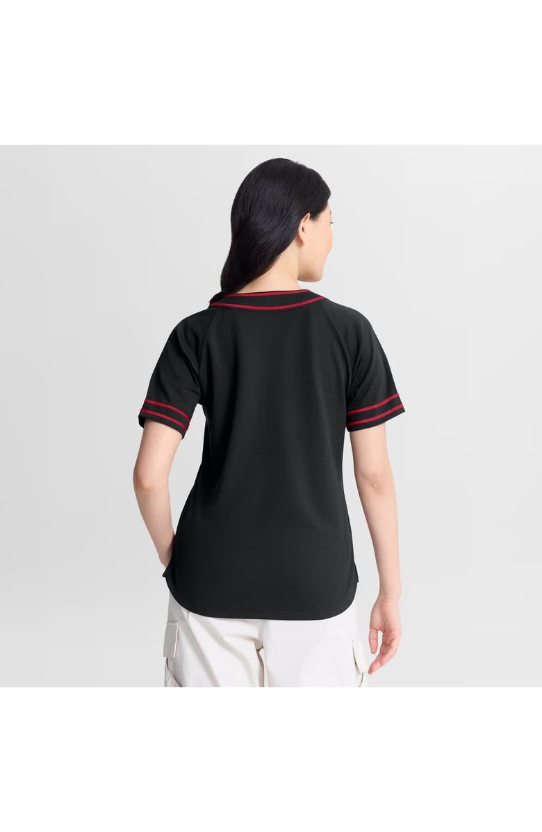 FANATICS Women's Fanatics Black Arizona Diamondbacks Diva Race Ahead Raglan V-Neck T-Shirt, Alternate, color, Black