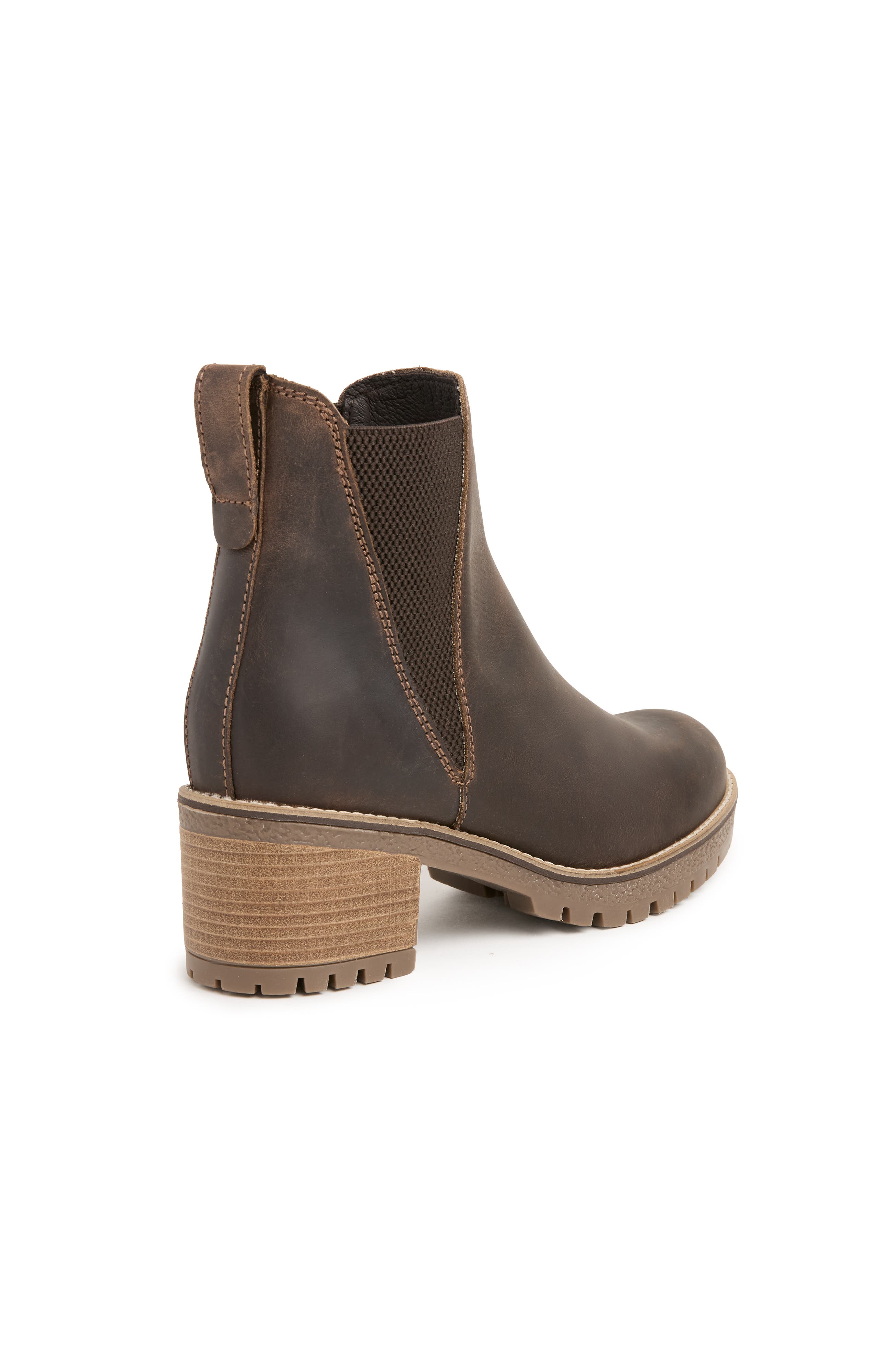 Block Heel Chelsea  Boot, Alternate, color, Tanners Brown