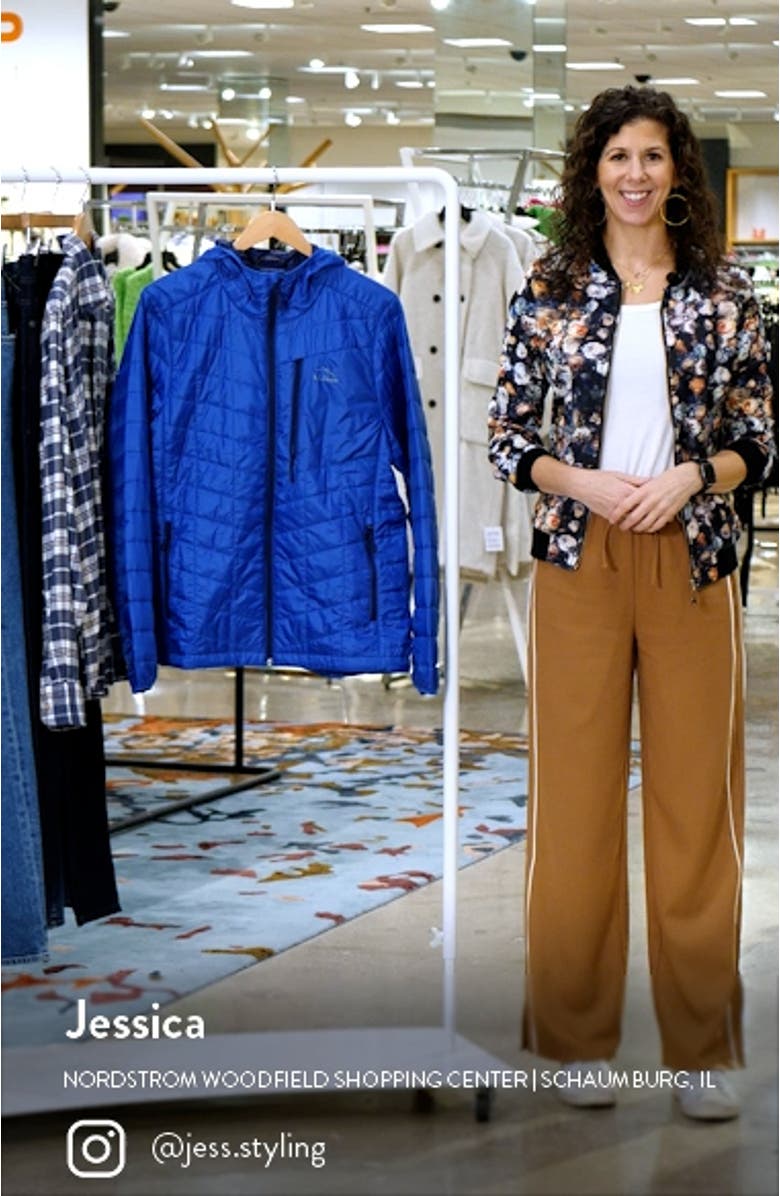 Packaway Hooded PrimaLoft<sup>®</sup> Insulated Ripstop Recycled Polyester Puffer Jacket, sales video thumbnail