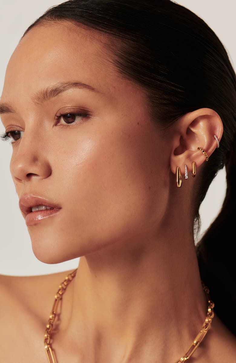 Missoma Lucy Williams Arco Small Hoop Earrings, Alternate, color,