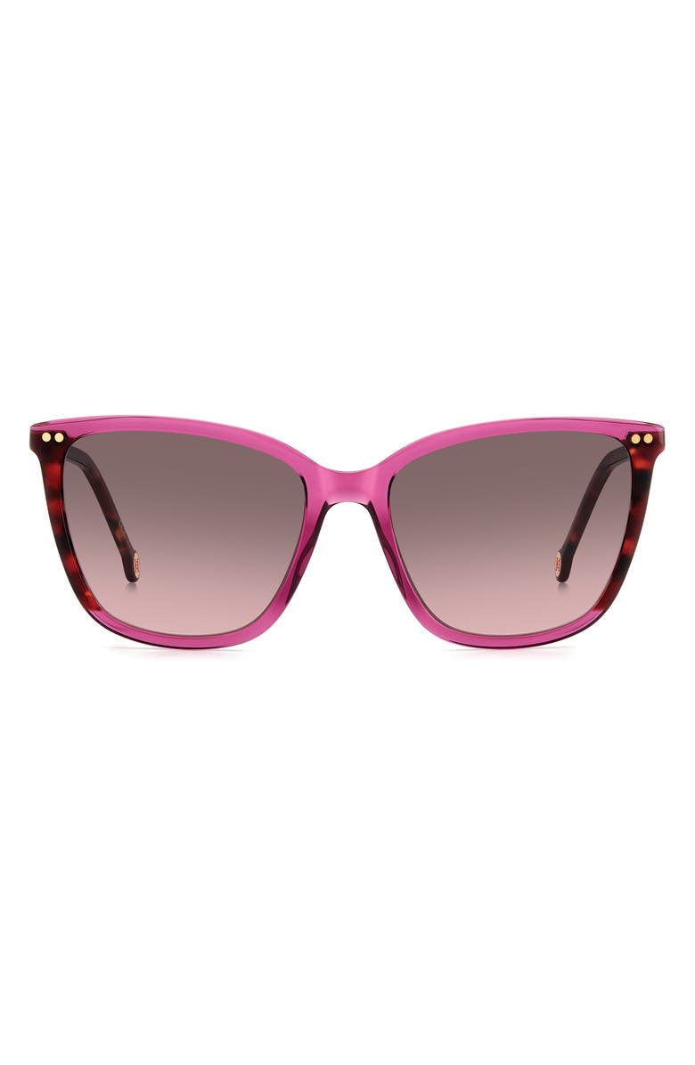 Carolina Herrera 55mm Gradient Cat Eye Sunglasses, Main, color,