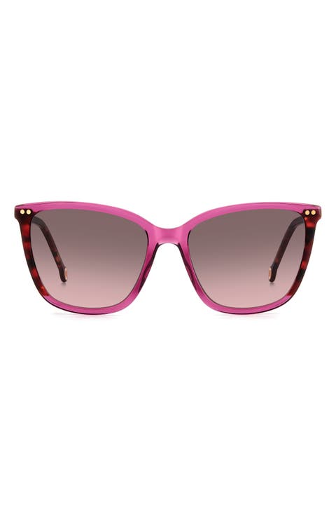 55mm Gradient Cat Eye Sunglasses