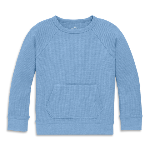 Kids Heathered Waffle Pocket Tee