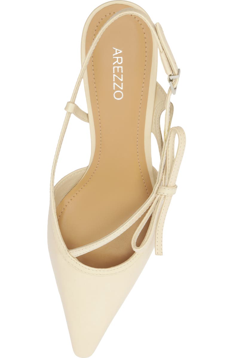 Arezzo Tessa Pointed Toe Slingback Pump, Alternate, color, Panacota