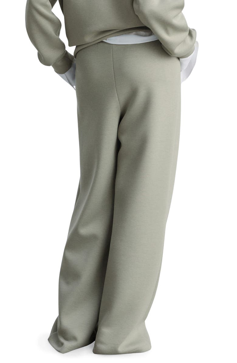 MANGO Drawstring Pleated Wide Leg Pants, Alternate, color, 