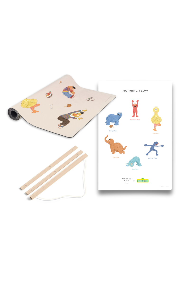 Mindful & Co Kids Sesame Street Yoga Bundle, Main, color, Sesame Street Print