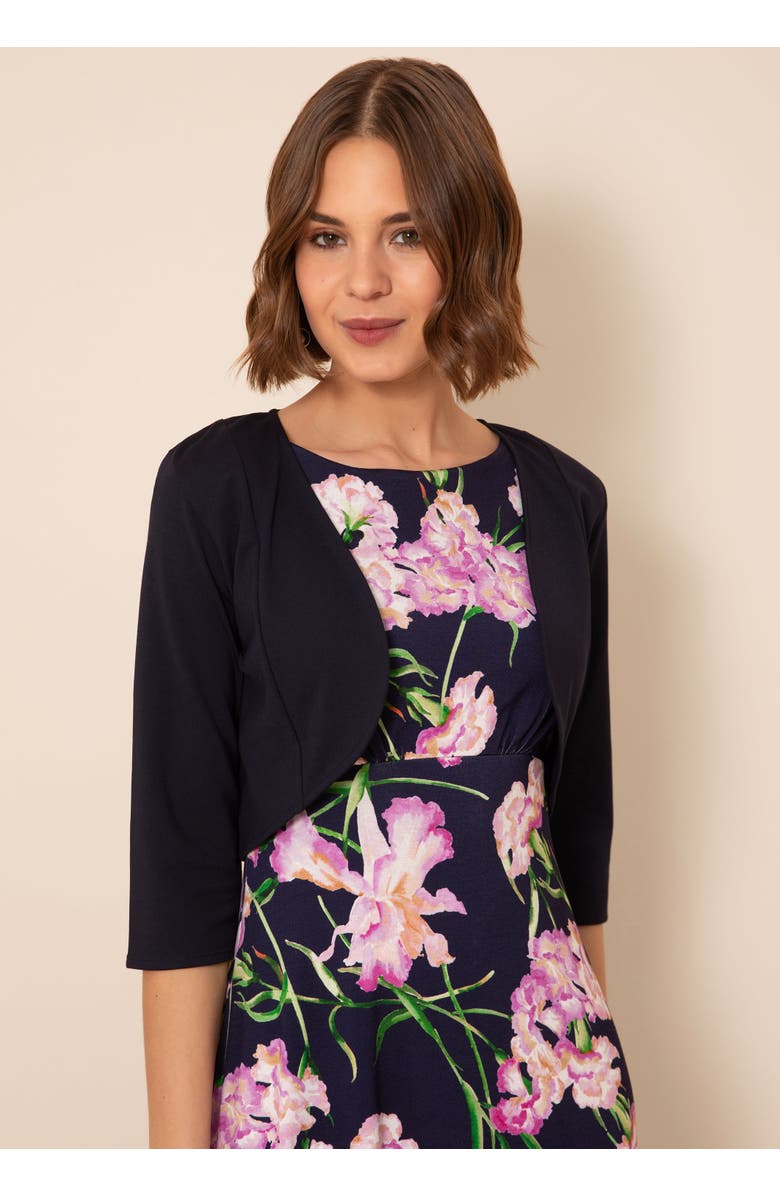 Alie Street London Freya Cropped Bolero Jacket, Alternate, color, Midnight Navy