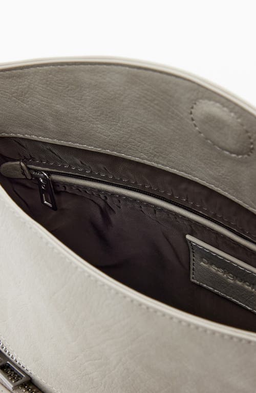 Desigual Faux Leather Crossbody Bag In Neutral