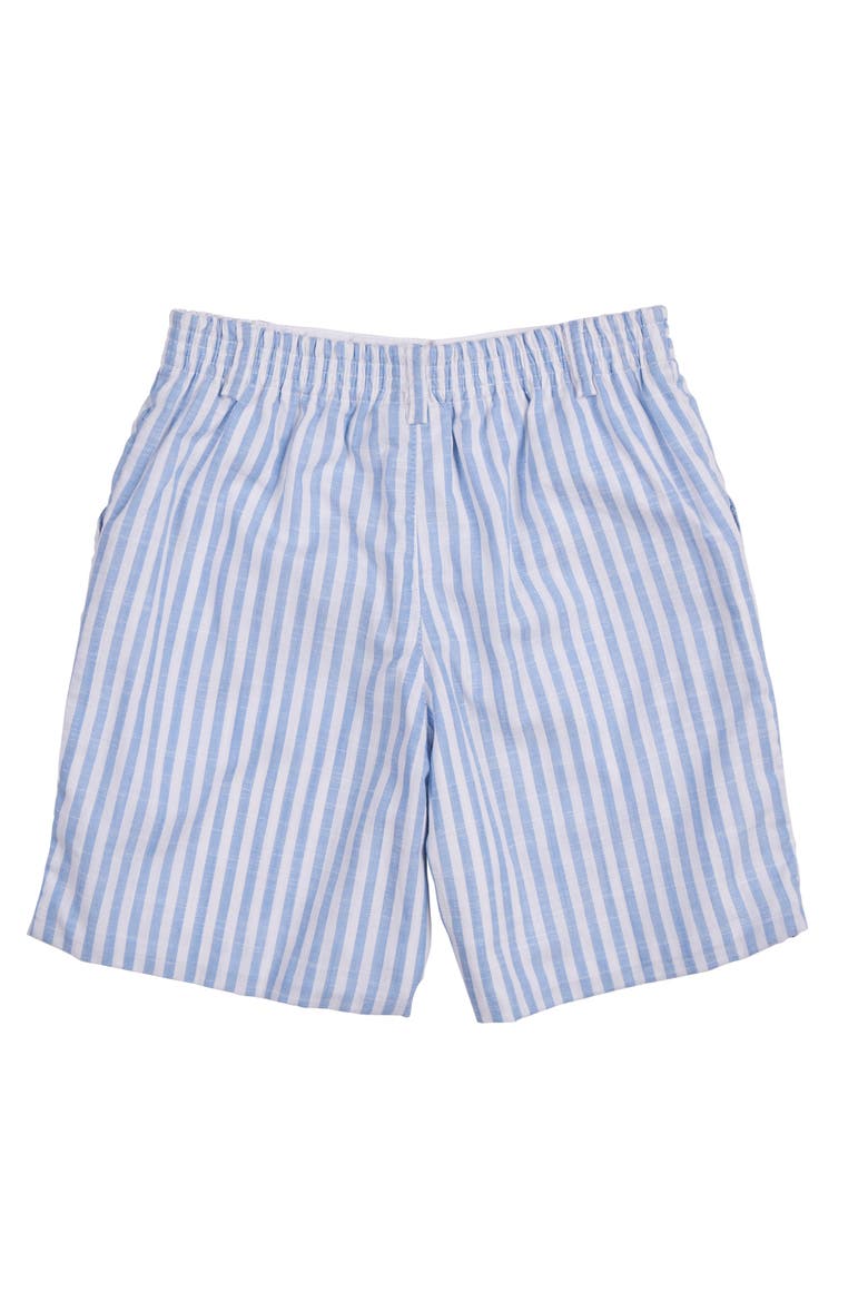 Stripe Linen Look Short, Alternate, color, Light Blue / White