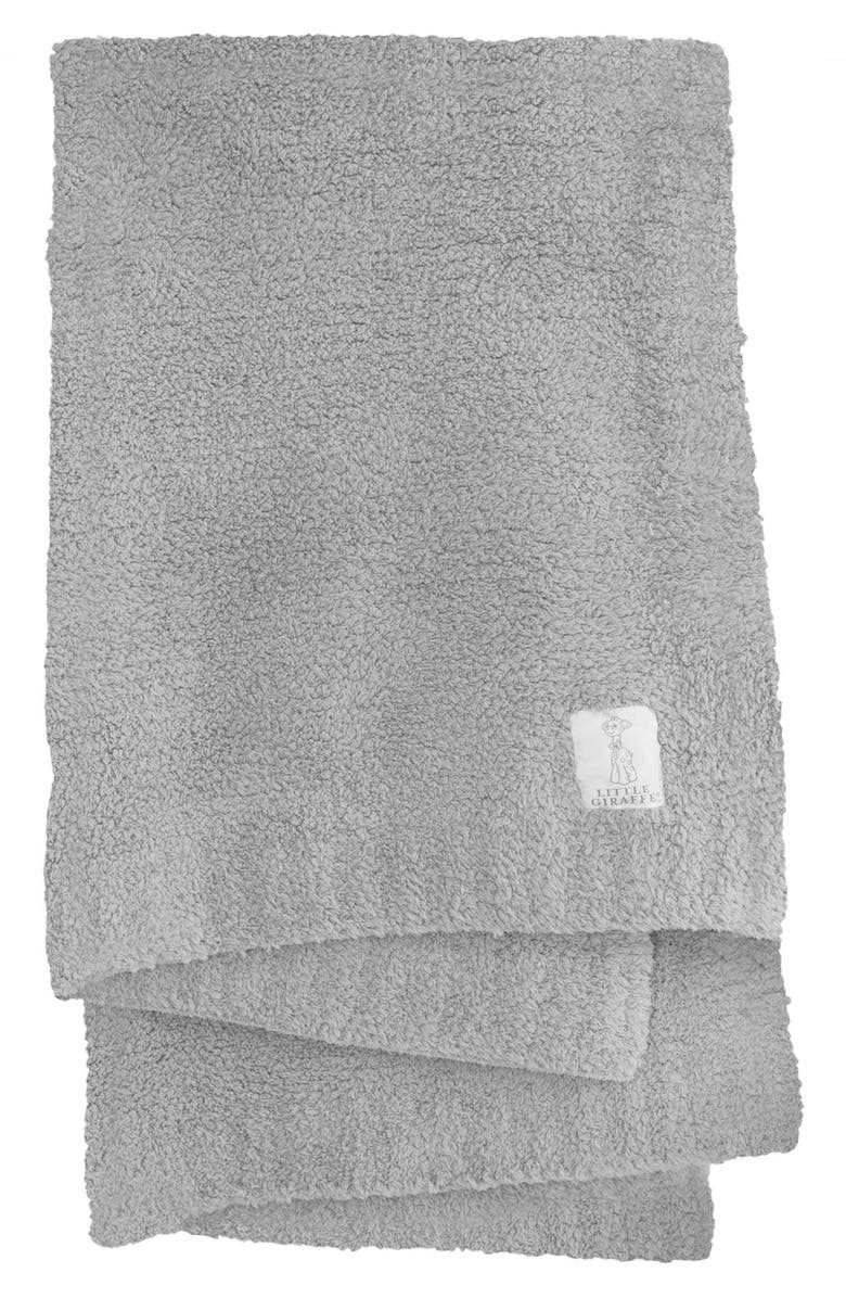 Little Giraffe Plush Chenille Blanket, Main, color, 
