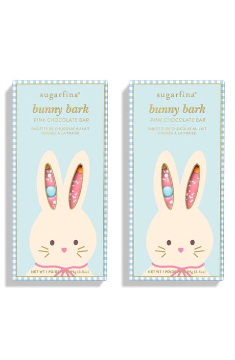 Bunny Bark 2-Pack Pink Chocolate Bar