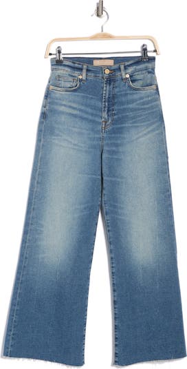 Uhr Cropped Wide Leg Jeans