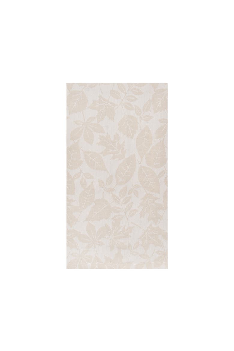Warm Harvest Leaves Towel, Alternate, color, Beige