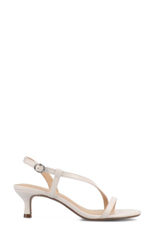 Journee Collection Jemry Kitten Heel Sandal In Bone