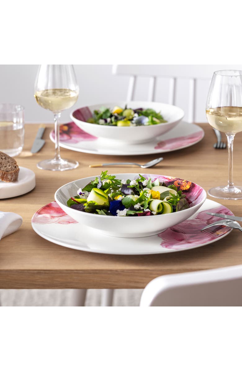 Villeroy & Boch Rose Garden Buffet Plate Coupe, Alternate, color, Pink