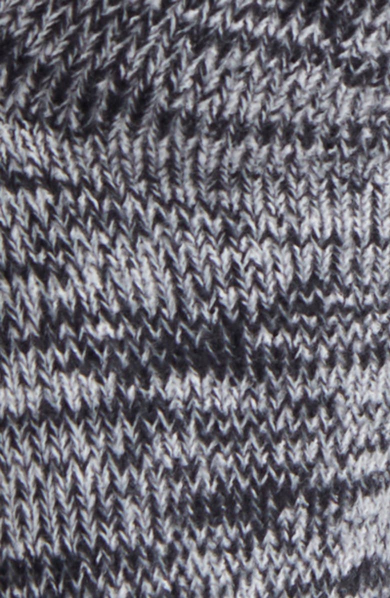 UGG<sup>®</sup> Rib Slouchy Quarter Socks, Alternate, color, Blk