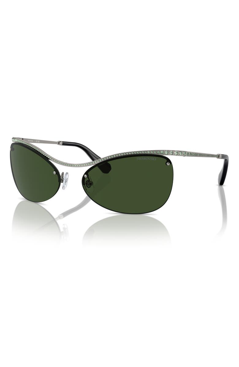 Swarovski 63mm Irregular Sunglasses, Alternate, color, 