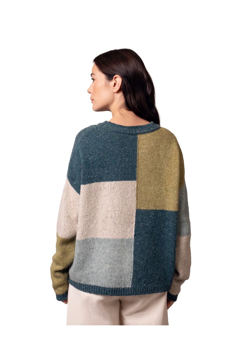 Celtic & Co. Colour Block Crew Neck Sweater, Alternate, color, Icelandic Colourblock