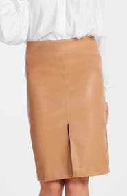 Bishop + Young Briana Faux Leather Skirt