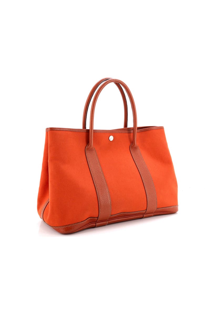 Pre-Owned Hermes Garden Party Tote Toile and Leather 36, Alternate, color, Potiron