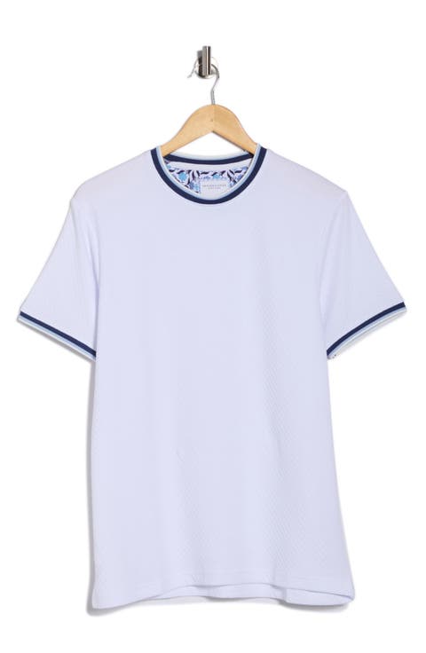 Tipped Textured Crewneck T-Shirt