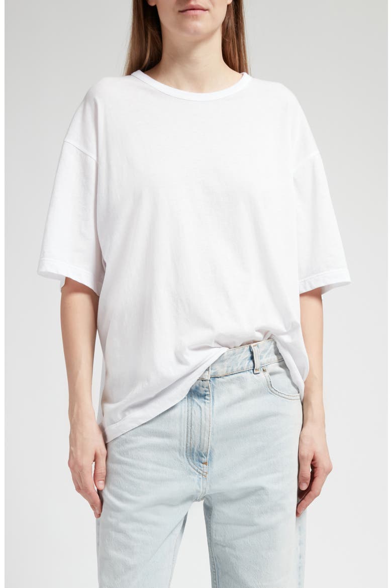 Steven Oversize Cotton T-Shirt, Main, color, WHITE