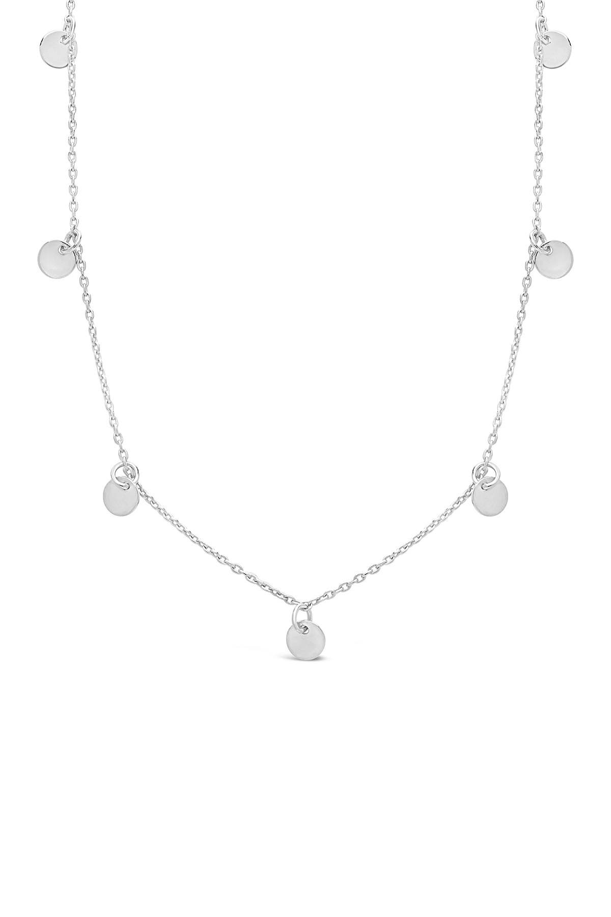 Sterling Forever Sterling Silver Disk Charm Necklace