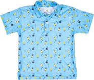 Florence Eiseman Golf Print Performance Knit Polo