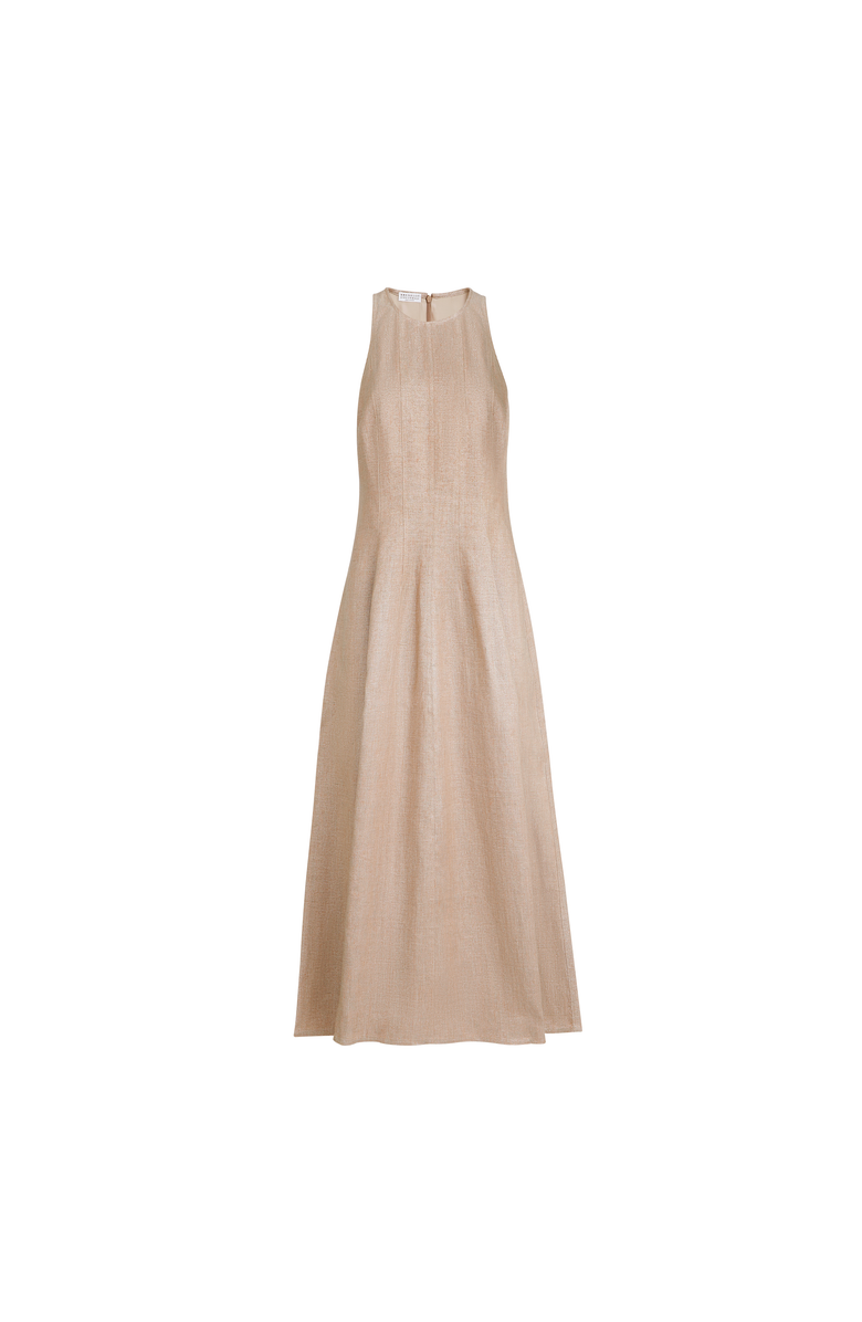 Brunello Cucinelli Sparkling twill dress, Alternate, color, Antique Pink