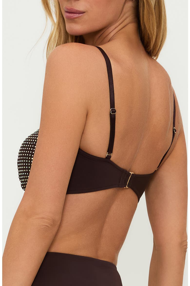 Paula Rhinestone Bikini Top, Alternate, color, JAVA JEWEL