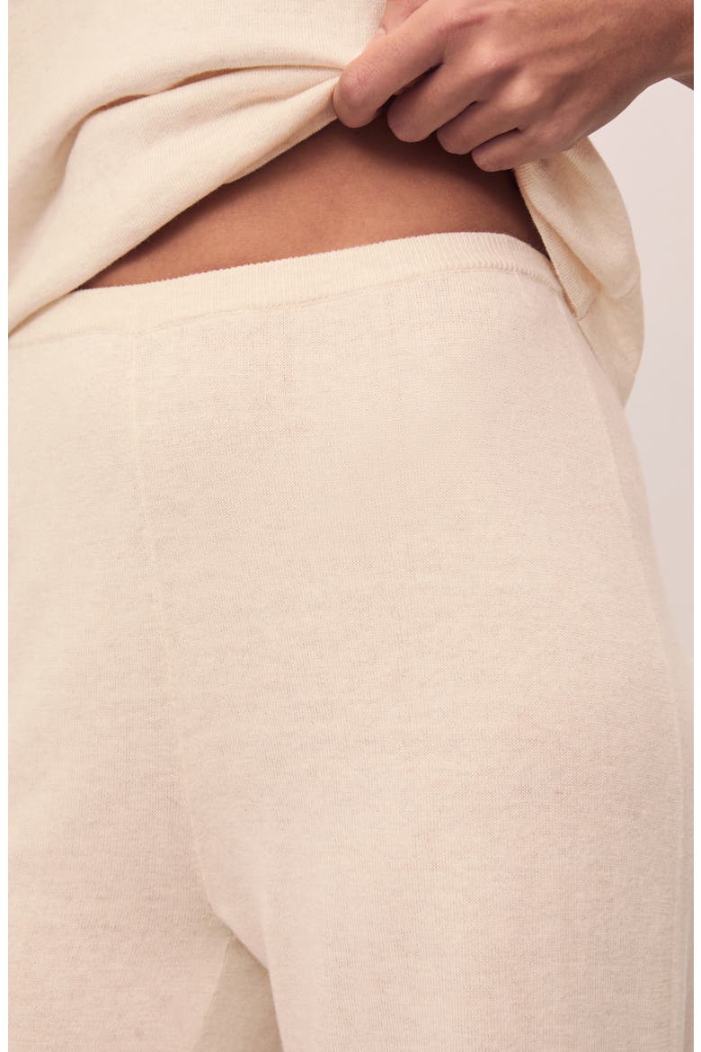 Fine Gauge Sweater Knit Lounge Pants, Alternate, color, ALMOND HEATHER