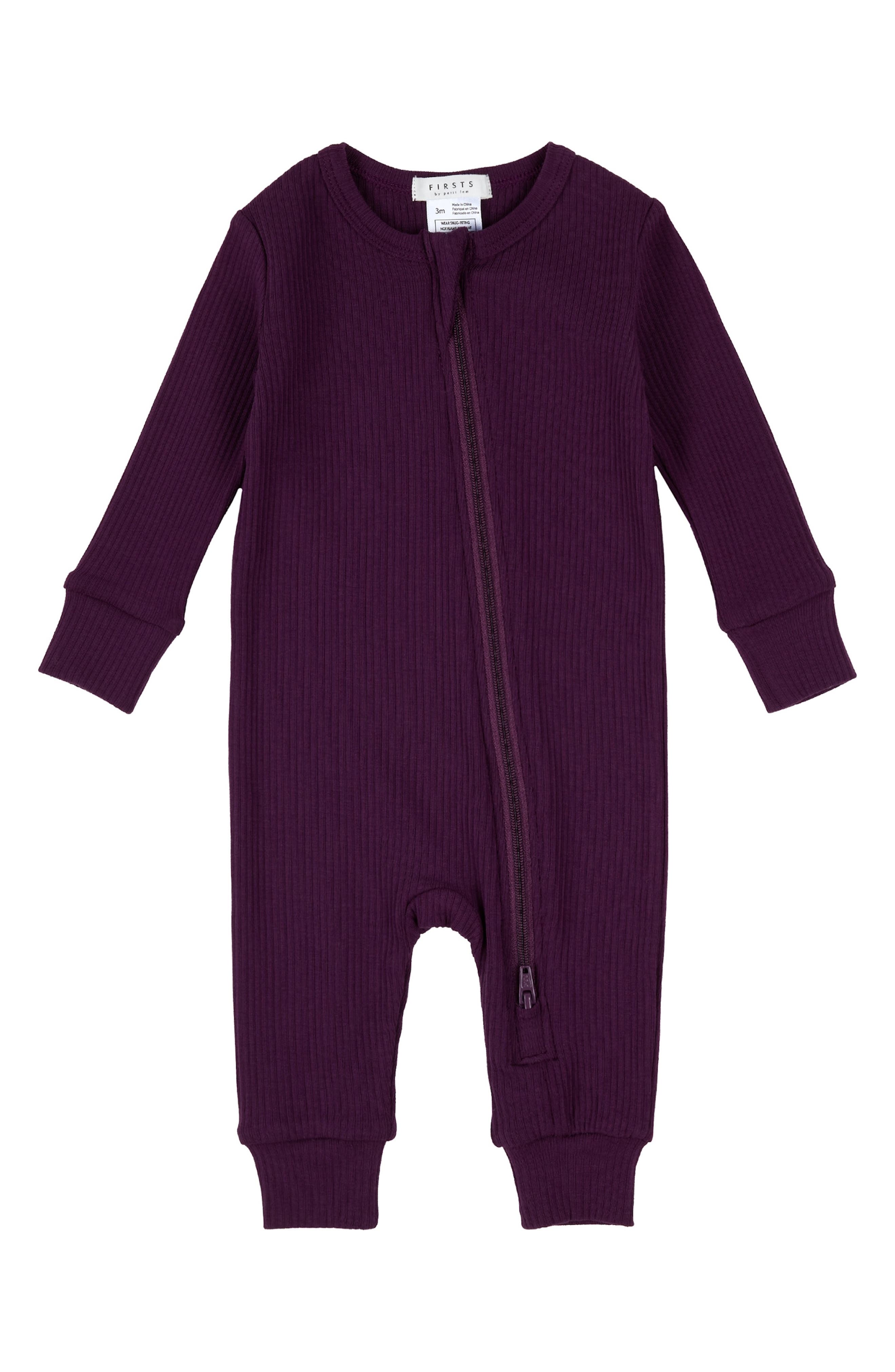 FIRSTS by Petit Lem Cotton Blend Rib Romper
