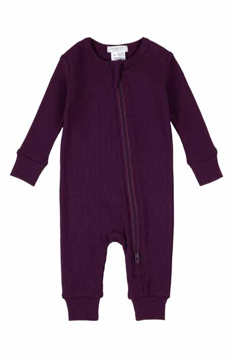 FIRSTS by Petit Lem Cotton Blend Rib Romper