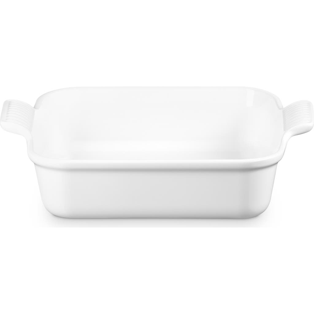 Le Creuset Heritage Square Dish/3 Qt. In White