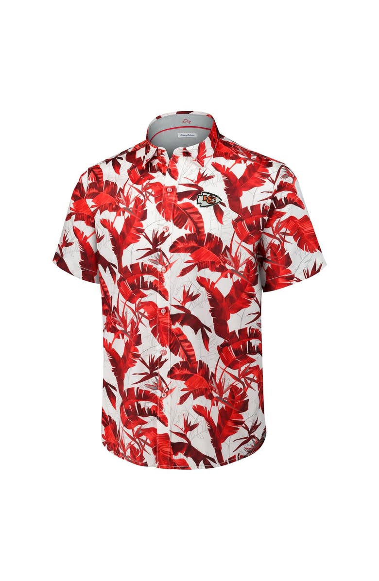 Tommy Bahama Men's Tommy Bahama Red Kansas City Chiefs Sunnyvale Blooms Camp Button-Up Shirt, Alternate, color, Red