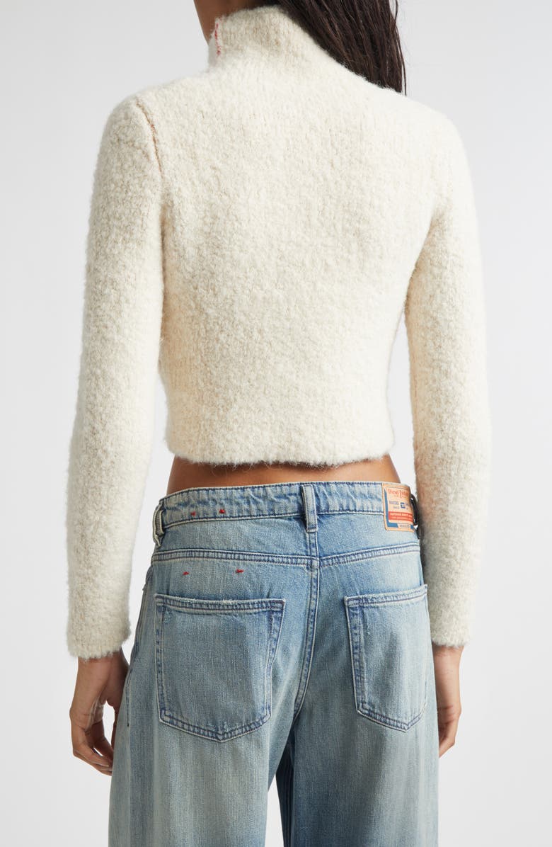 DIESEL<sup>®</sup> M-Eleonere Alpaca Blend Zip Cardigan, Alternate, color, Ivory