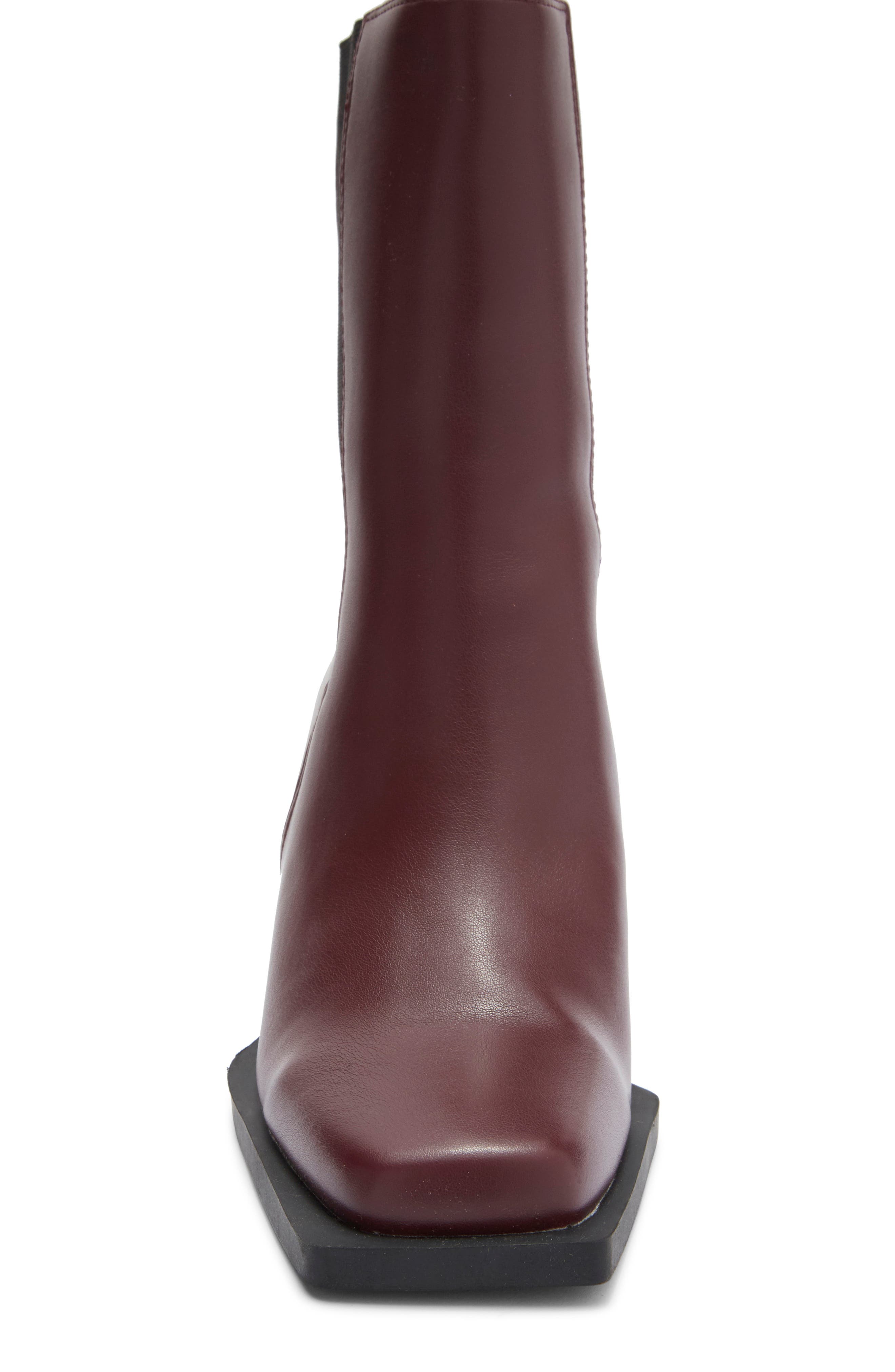 Topshop Block Heel Chelsea Boot, Alternate, color, 
