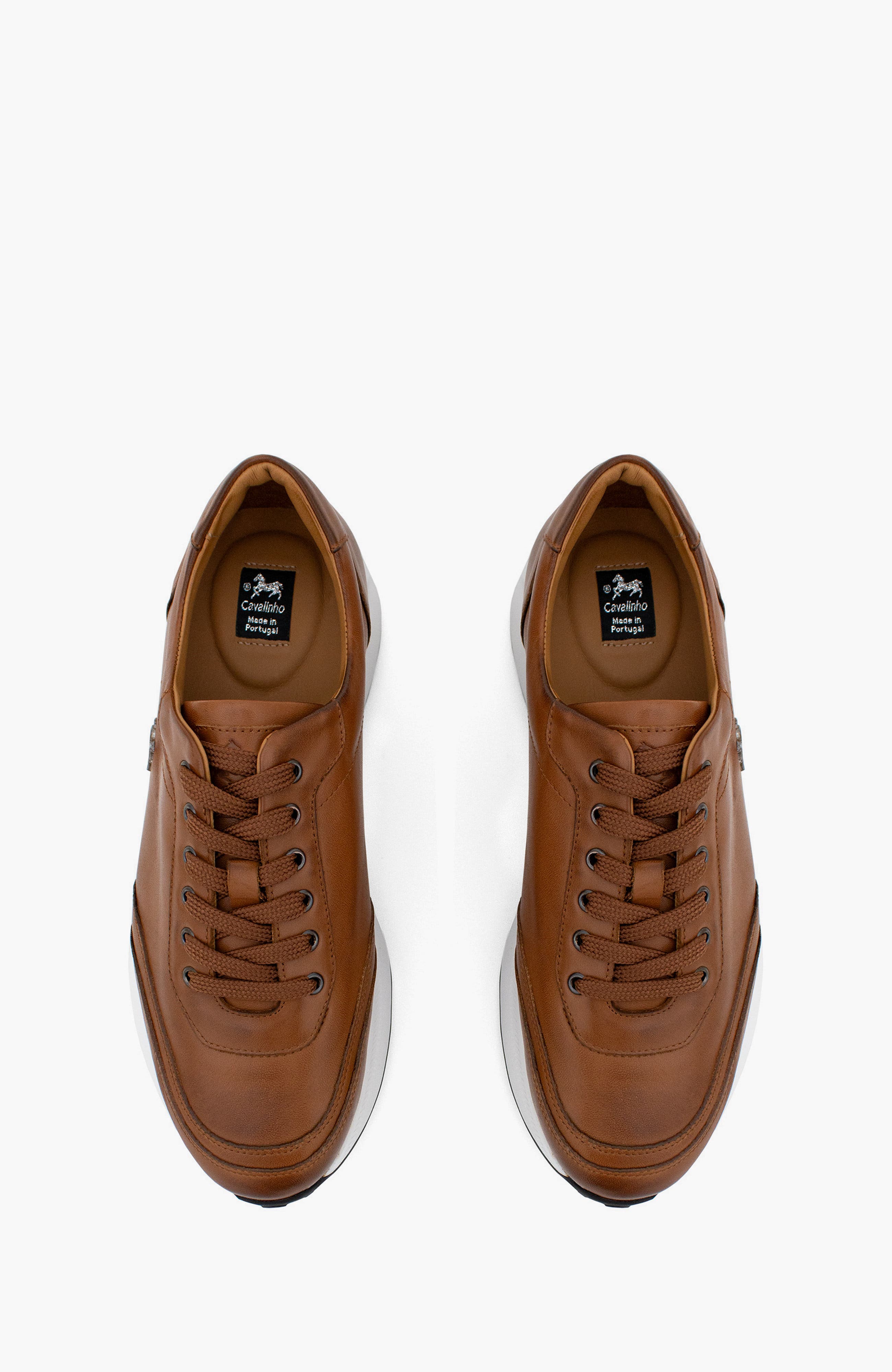 El Estribo Leather Sneakers 120, Alternate, color, Camel Brown