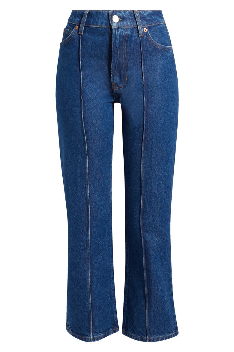 Mia Seamed High Waist Flare Jeans, Alternate, color, CLEARY PINTUCK
