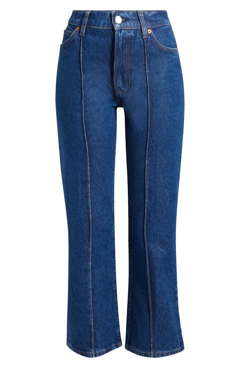 Reformation Mia Seamed High Waist Flare Jeans, Alternate, color, 