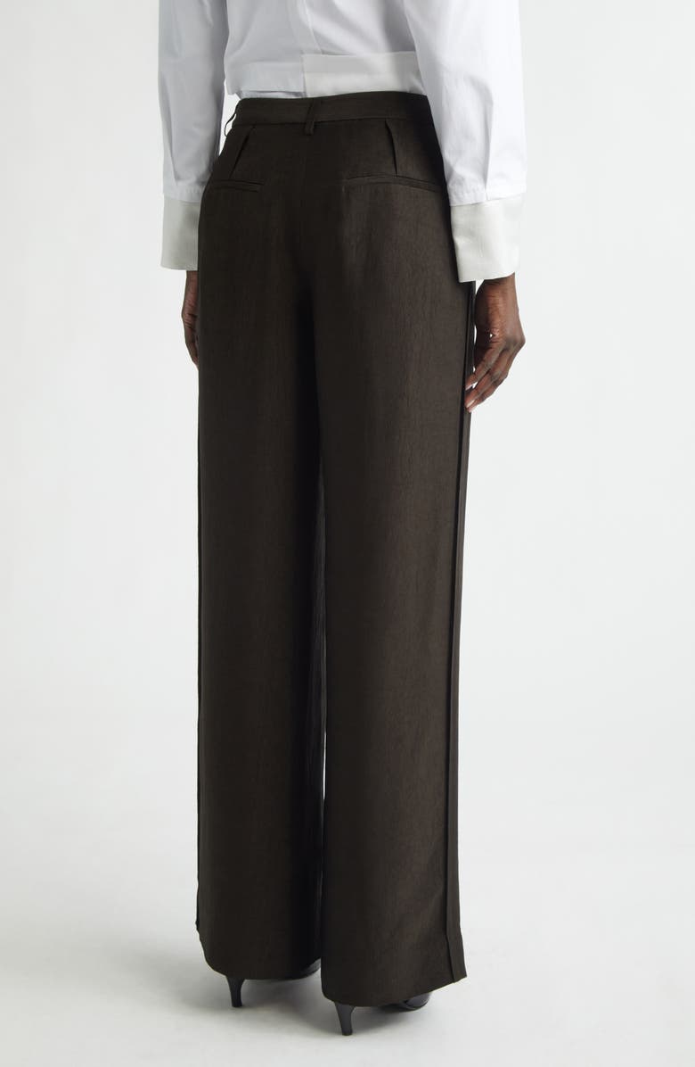 Jason Wu Collection Washed Twill Straight Leg Trousers, Alternate, color, Nori