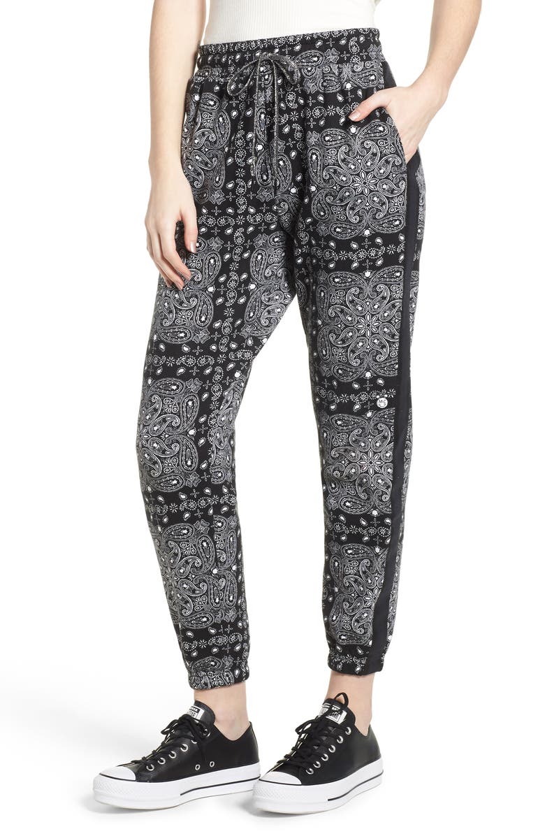 Converse x Miley Cyrus Bandana Print Joggers, Main, color, 