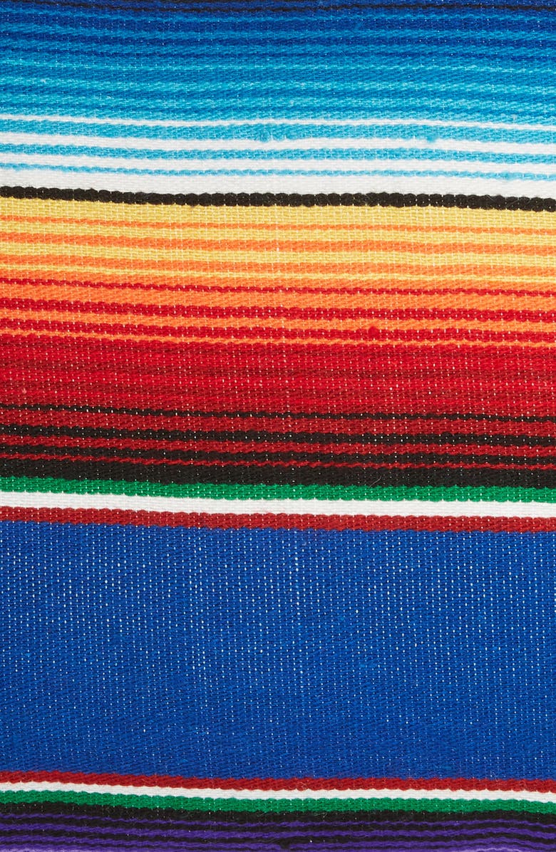 SALVAGE MARIA Small Salito Serape Square Accent Pillow, Alternate, color, 